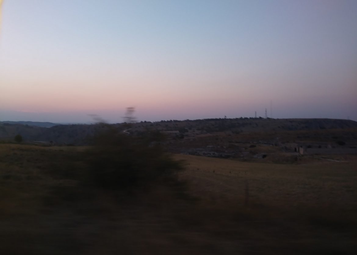 L'altopiano delle Murge al tramonto