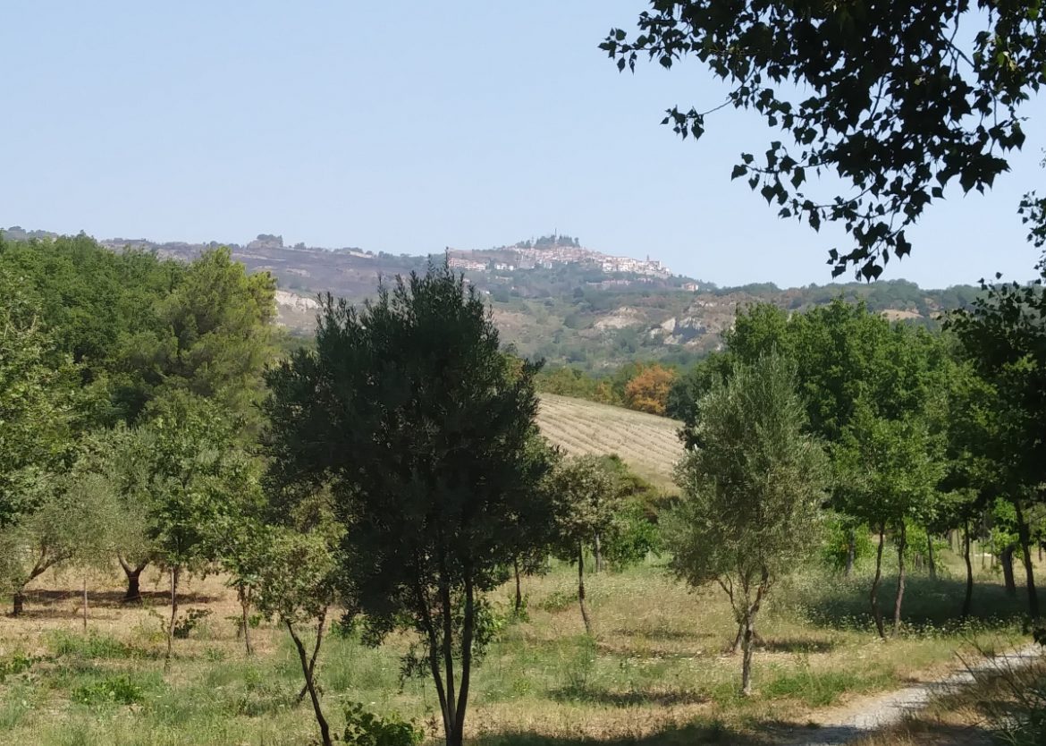 Chiaromonte vista dopo aver lasciato Francavilla in Sinni