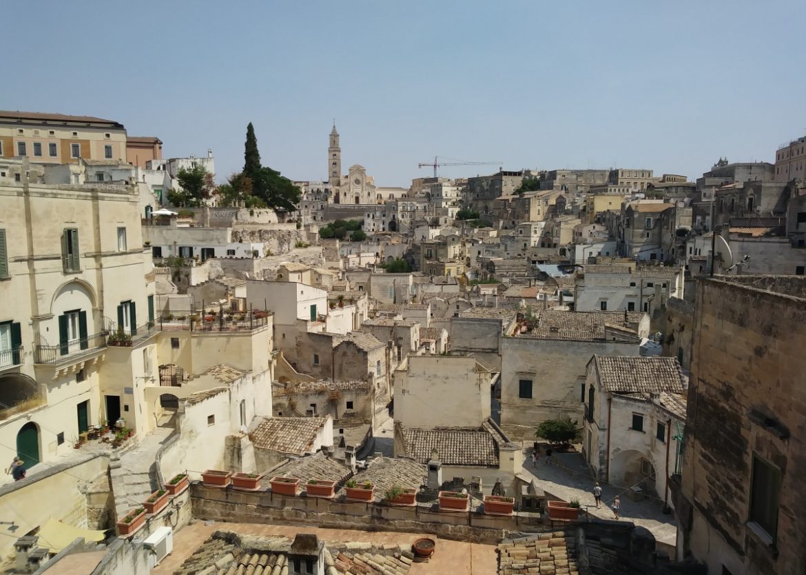 La vista di Matera durante il giorno