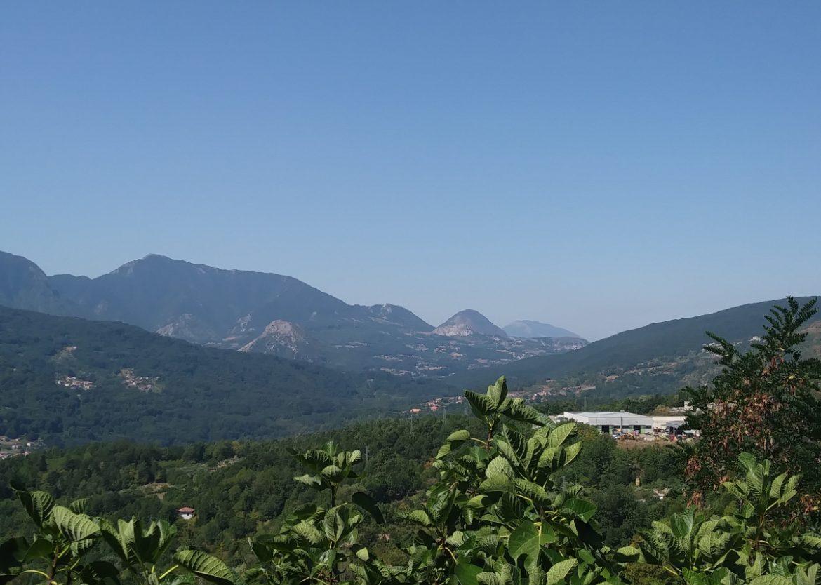 Scorcio della natura lucana da Calda