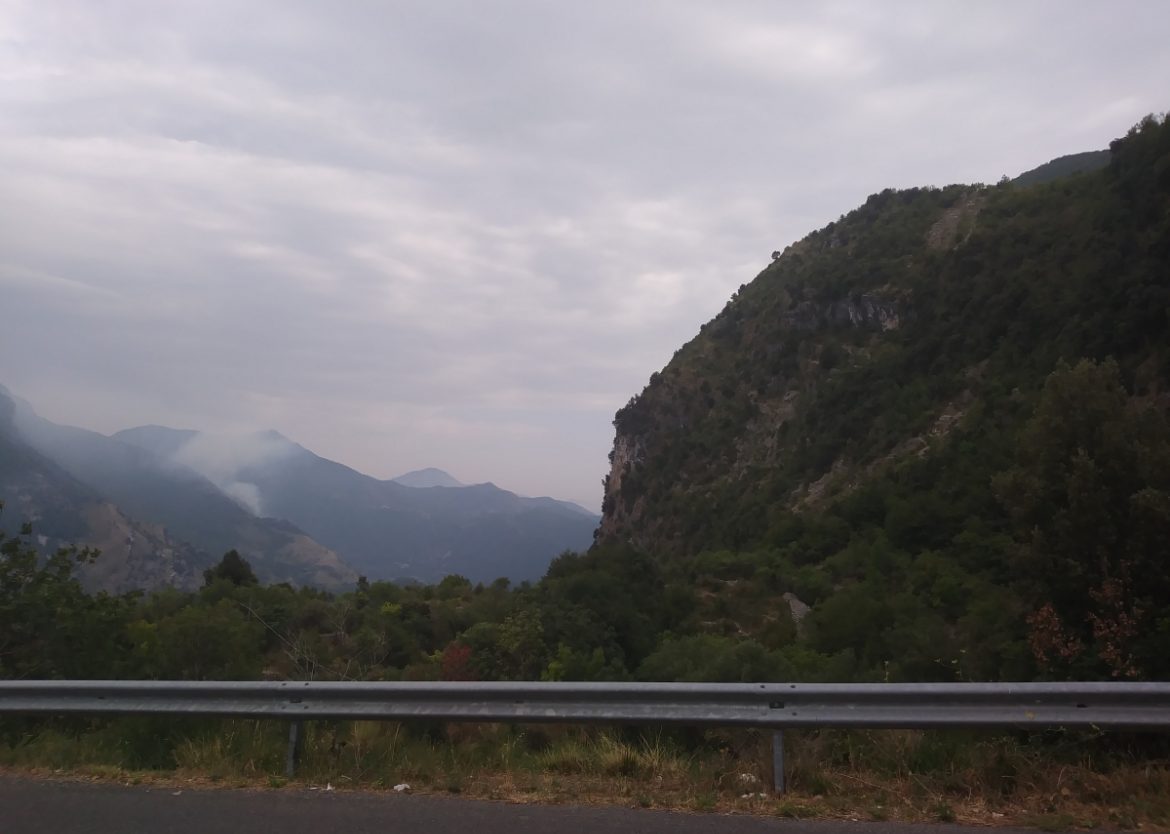 La vista prima dell'arrivo a Trecchina