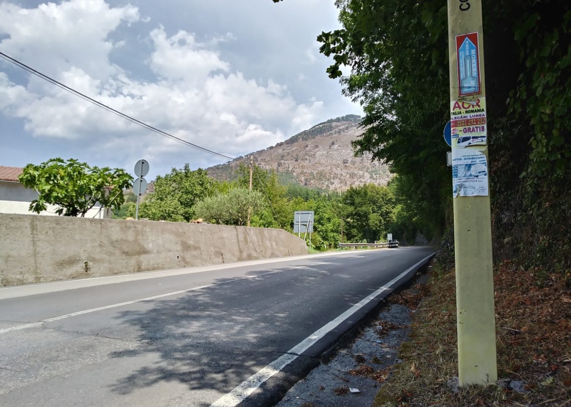 La strada che conduce a Pecorone in Basilicata