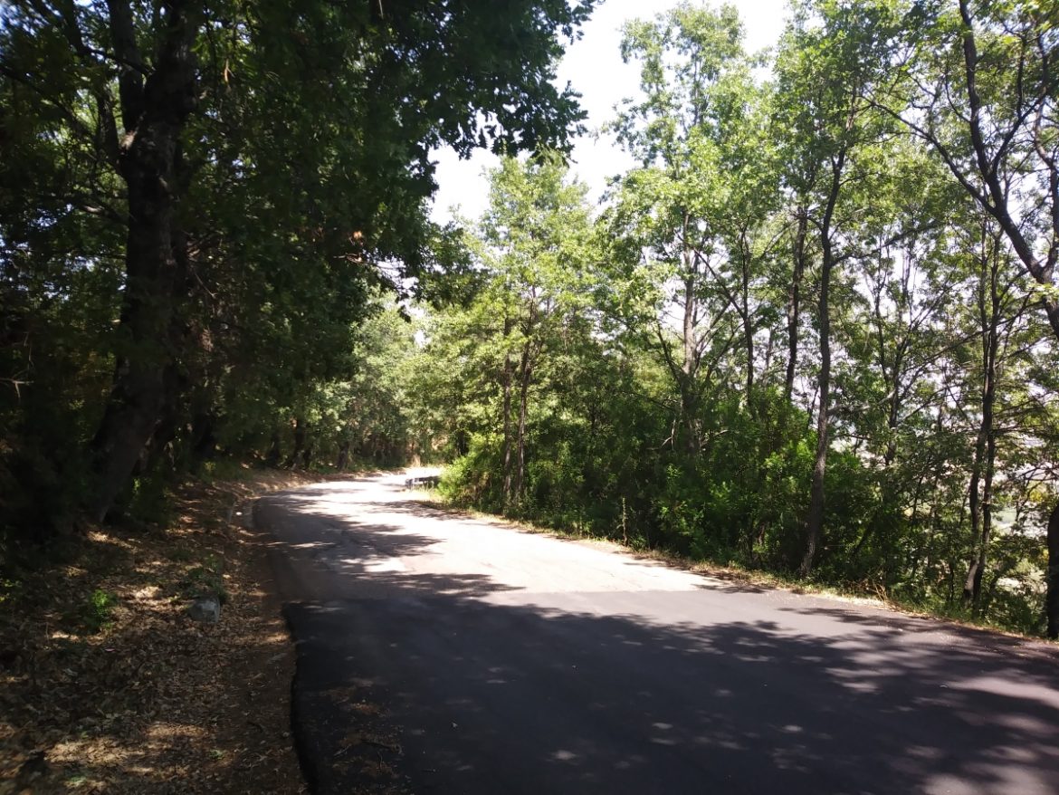 Vista della strada provinciale da Latronico a Senise